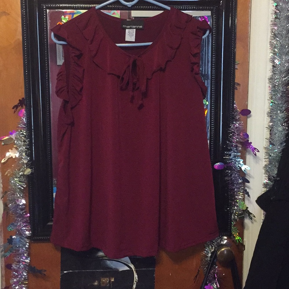 Maroon dress shirt